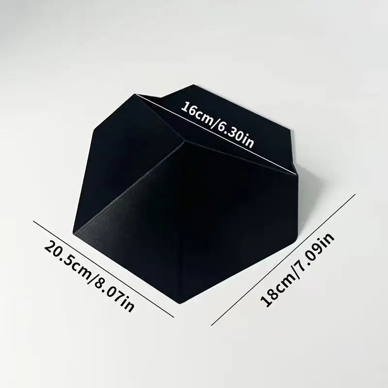 Black Geometric Wall-Mounted Planter Pot Decorative Hanging Vase for Flowers Succulents Living Room/Kitchen Macetas Decorativas