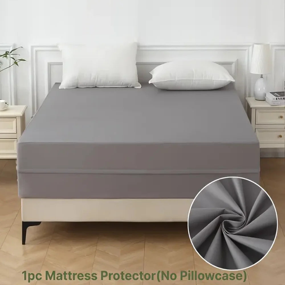 1pc 6-Sided Waterproof Mattress Protector, Dustproof Mattress Encasement with Zipper, Soft & Comfortable Mattress Cover