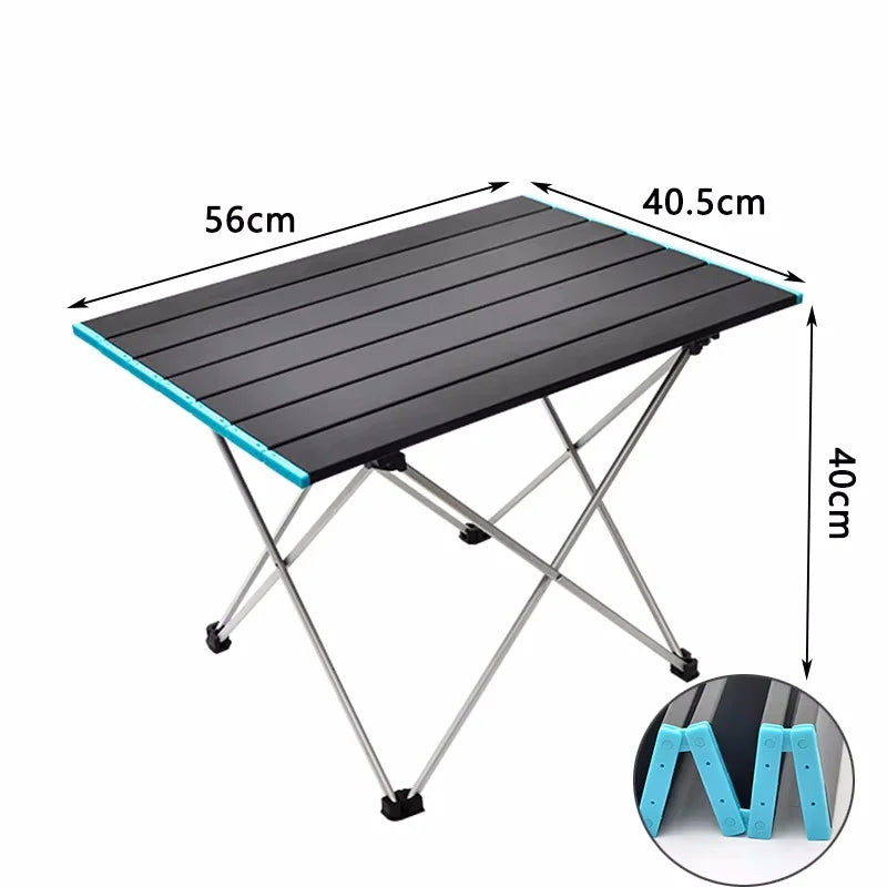 High Quality Foldable Aluminum Alloy Camping Table Outdoor Dinner Desk Party Picnic Bbq Portable Ultra Light Fold Desk
