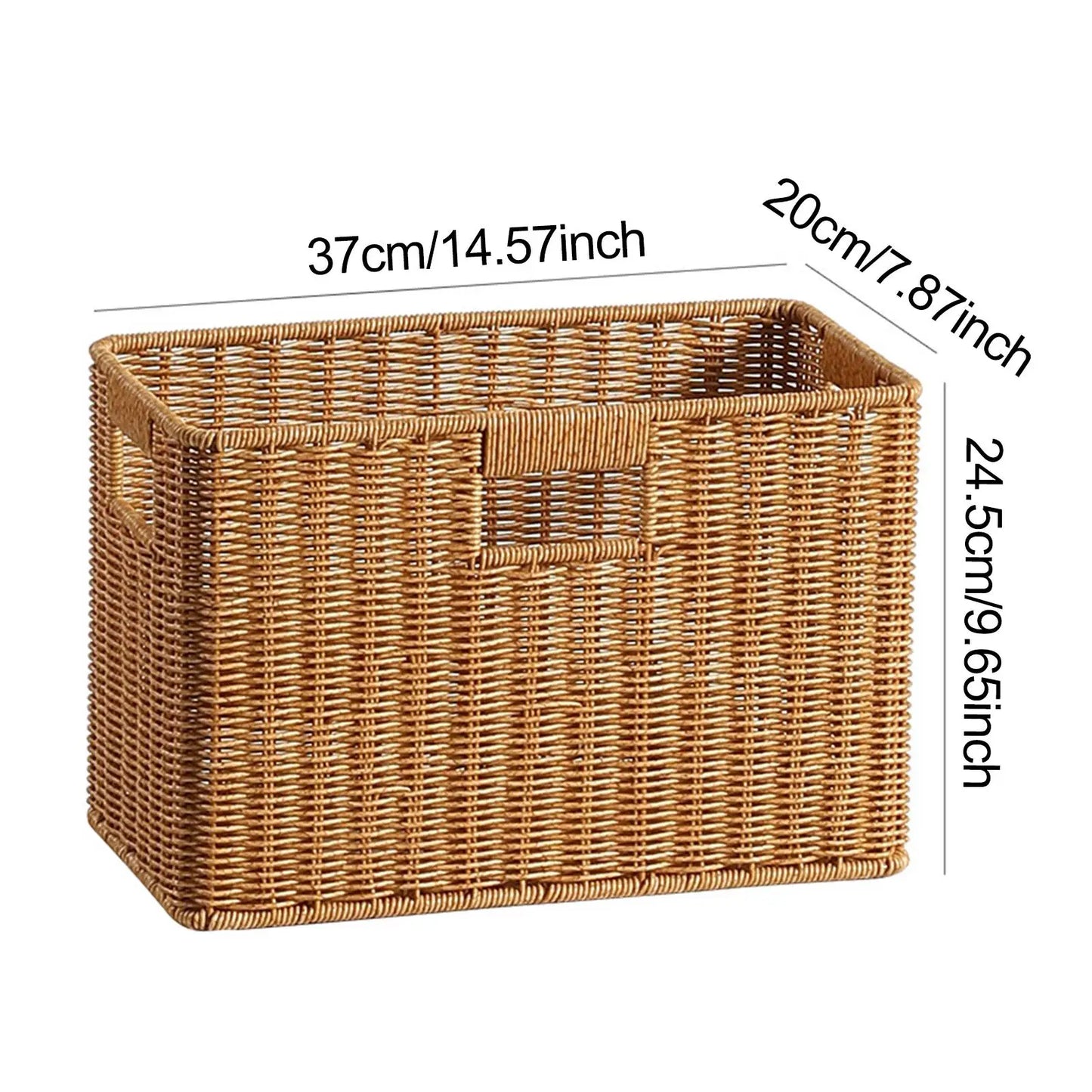 Woven Storage Basket Storage Organizer Lightweight Durability Multipurpose