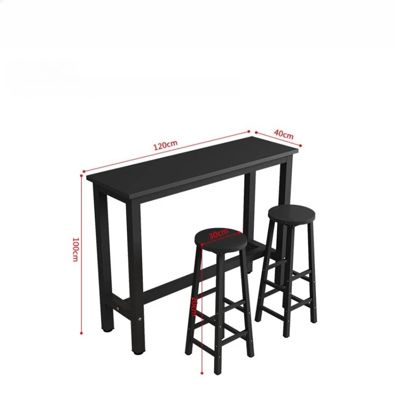 Slim Design Against The Wall Bar Table, Long Narrow High Table for Home Divider, Simple Dining, Milk Tea Shop Bar Furniture JT40