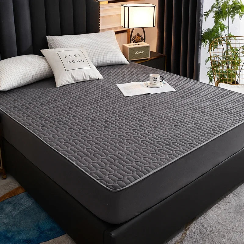 Waterproof Thicken Mattress Pad Protector Adjustable Fitted Sheets Bed Covers Anti-bacterial Pad for Bed 120x200 160x200 180x200
