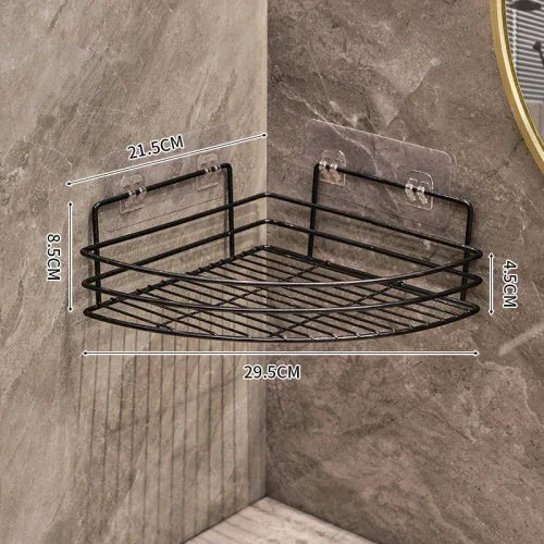 Bathroom storage rack Triangle storage rack Shower corner wash basin wall mounted skincare product storage rack household items