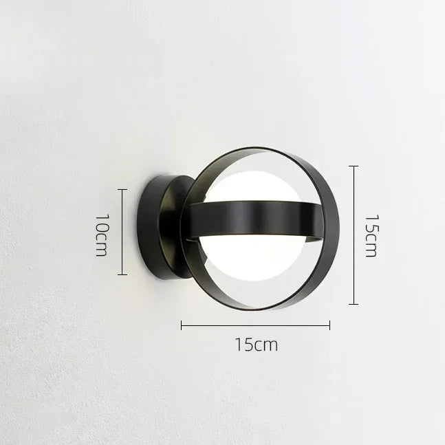 Simple Modern Living Room Background Lamp Bedroom Bedside Lights Minimalist Creative Corridor Wall Lamp