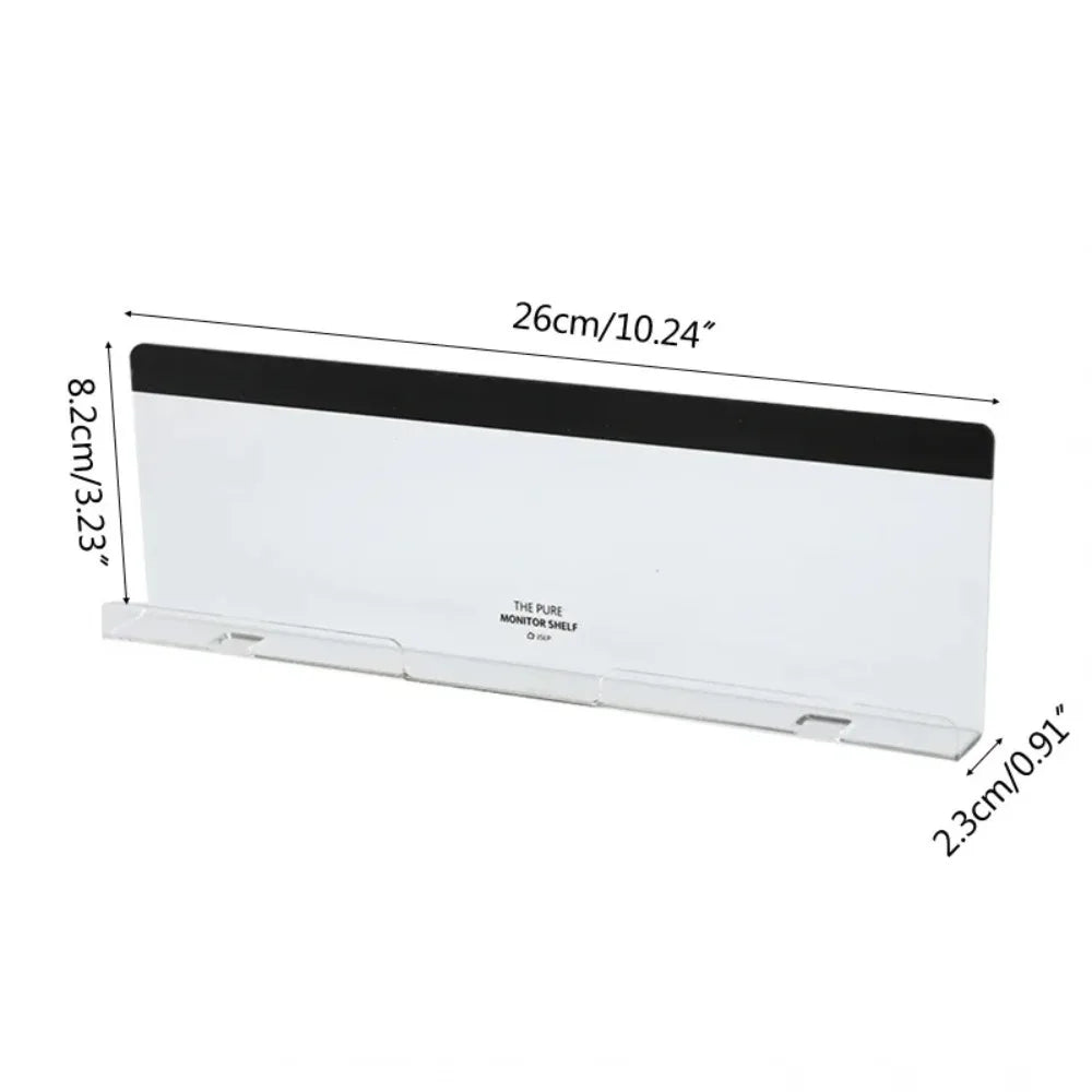 1Message Storage Board Under Computer Monitor,Office Desk Side Storage Rack Message Board Can Hold Phone Charging Memo Stickers