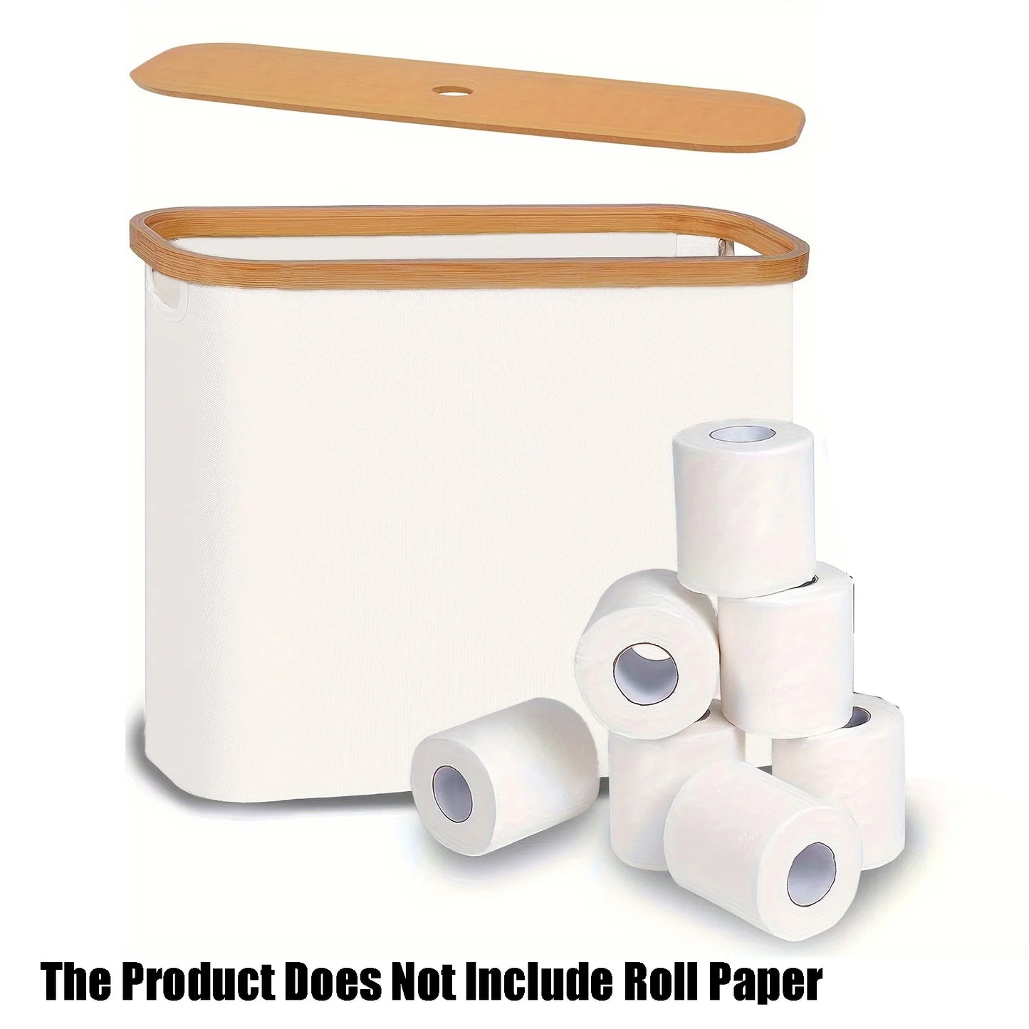1 Roll Paper Storage Box, Large Capacity, Support Rod, Suitable For Toilet Paper Storage In The Bathroom