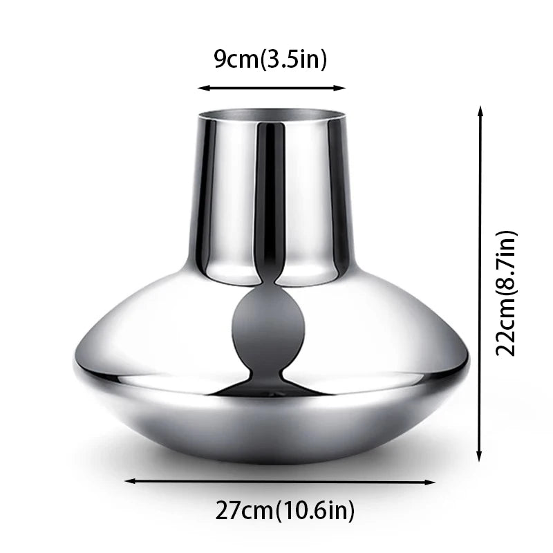 Stainless Steel Vase for Flowers Mini Vases for  Decoration Home Dinner Table Wedding Living Room Scandinavian Gifts