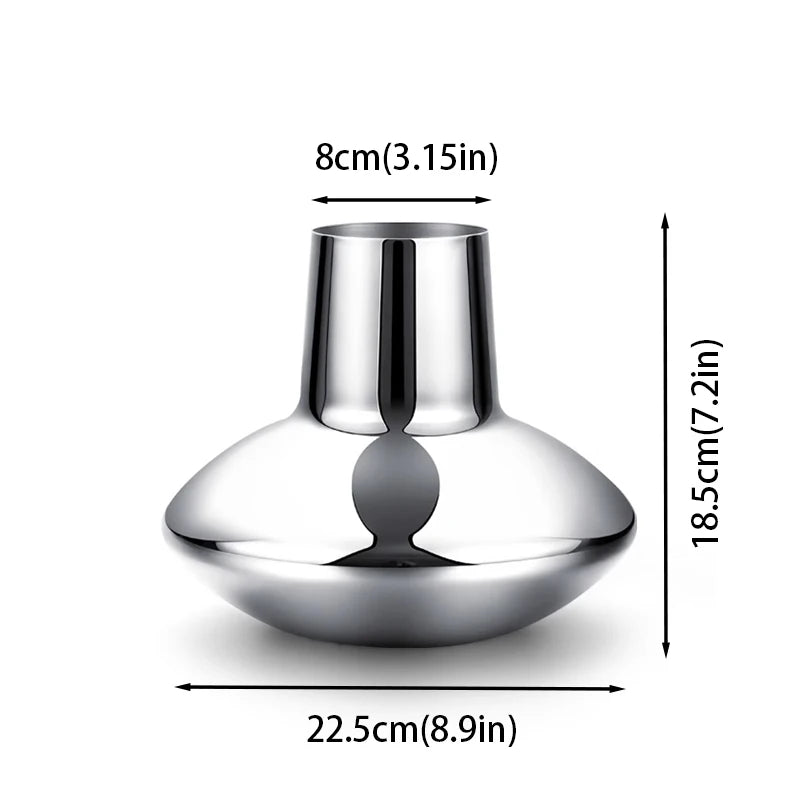Stainless Steel Vase for Flowers Mini Vases for  Decoration Home Dinner Table Wedding Living Room Scandinavian Gifts