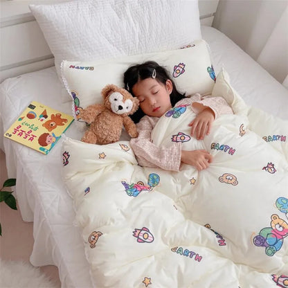 120x150cm Baby Quilt Blanket Four Season Kids Sleeping Blanket Washable Home Nursery School Children Blanket Quilt Bedding