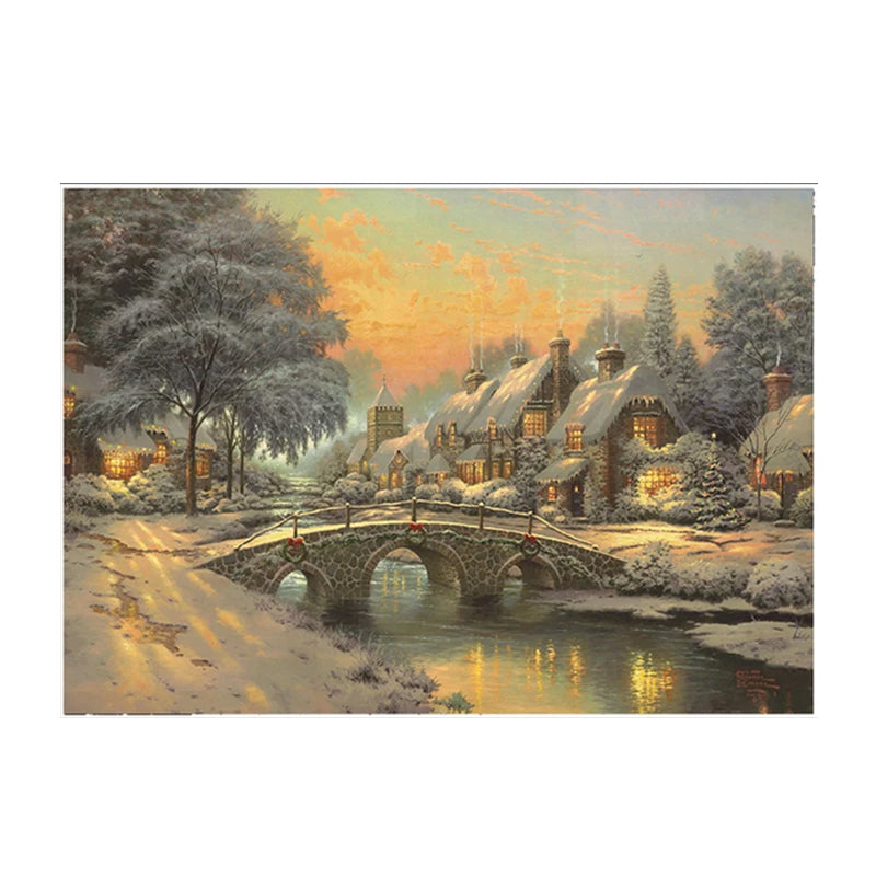 Classic Paintings Landscape Posters and Print Canvas Painting Reproductions Wall Art Picture for Living Room Home Artwork Decor
