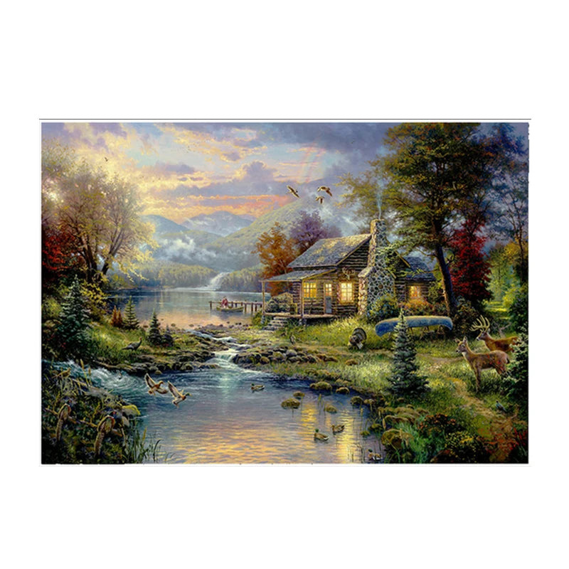 Classic Paintings Landscape Posters and Print Canvas Painting Reproductions Wall Art Picture for Living Room Home Artwork Decor