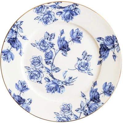 Bone Porcelain Western Dinner Plate Creative Steak Flat Plate Tableware Ceramic Plate Household Hotel Place Platform Inter-disc