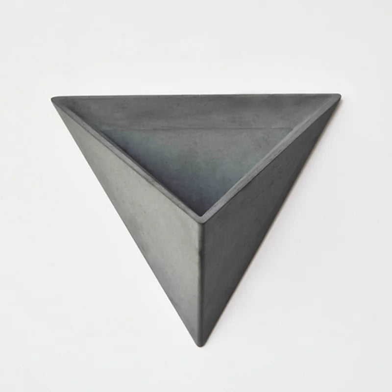 Triangle silicone molds Wall hanging type cement flowerpot mold silicone concrete pot molds