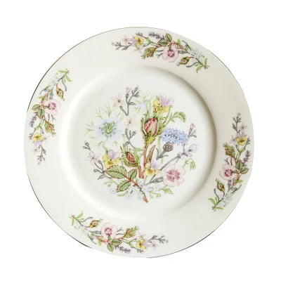 Bone Porcelain Western Dinner Plate Creative Steak Flat Plate Tableware Ceramic Plate Household Hotel Place Platform Inter-disc