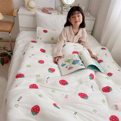120x150cm Baby Quilt Blanket Four Season Kids Sleeping Blanket Washable Home Nursery School Children Blanket Quilt Bedding