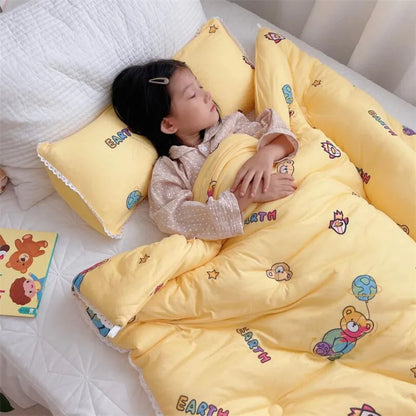 120x150cm Baby Quilt Blanket Four Season Kids Sleeping Blanket Washable Home Nursery School Children Blanket Quilt Bedding