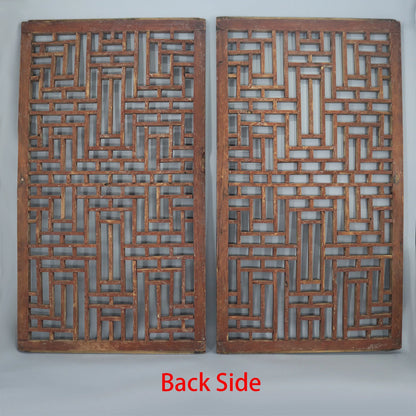 Old Window Panels, Heavy Hardwood Carvings, Home Decoration, Wall Hangings