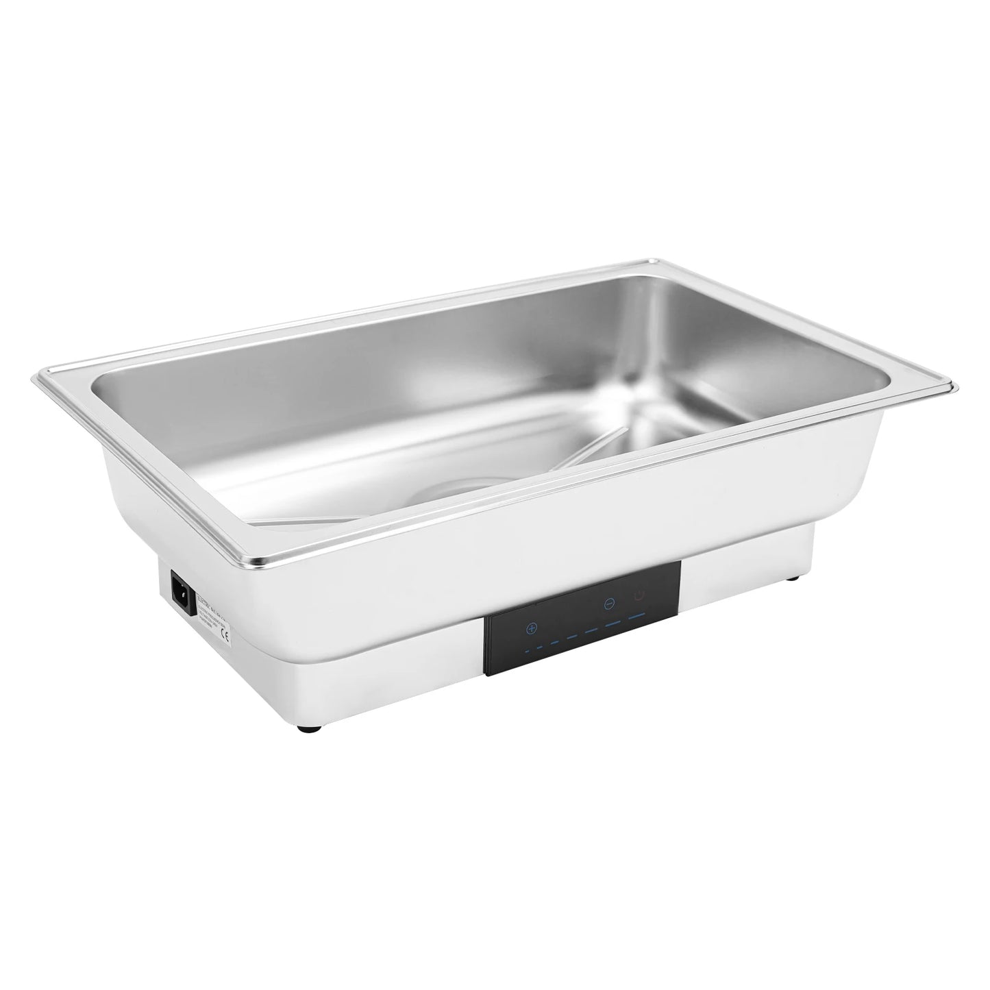 22*14.2*13.8in 600W Single Panel Chafing Dish Buffet Warmer Set Stainless Steel Food Warming Container with 4.92ft Power Cord