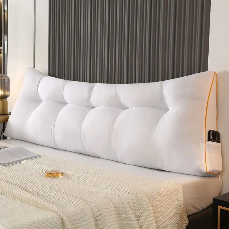 European Soft Wedge Pillow Triangular Bed Backrest Cushion for Headboard Reading Support Modern Home Decor 60/90/120/150/180cm