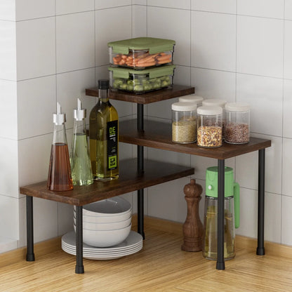 Kitchen storage rack, seasoning bottle storage rack, desk storage rack, corner storage rack, adjustable multi-function storage