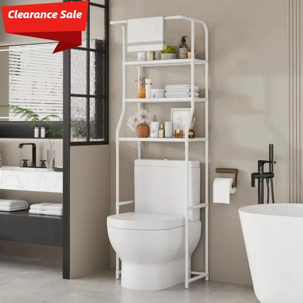 Storage Shelf For Bathroom Space Washing Machine Rack Saver Over Toilet Rack For Bathroom Floor Home Organizer Clearance Sale