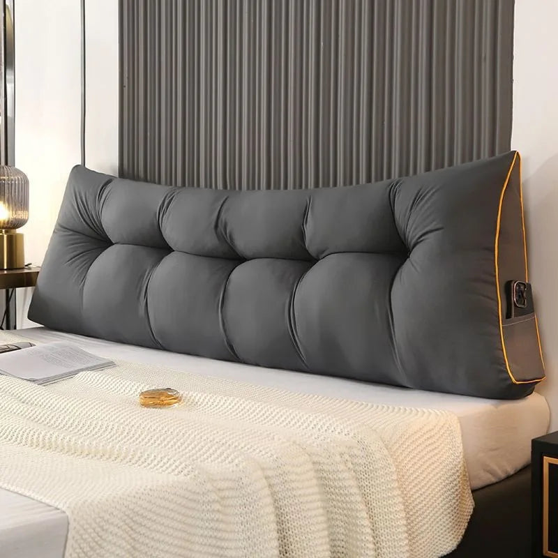 European Soft Wedge Pillow Triangular Bed Backrest Cushion for Headboard Reading Support Modern Home Decor 60/90/120/150/180cm