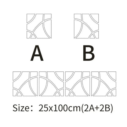 3D Mirror Wall Sticker DIY Geometry Combination Wall Sticker Acrylic Mirror Surface Wall Stickers Living Room Home Decortion