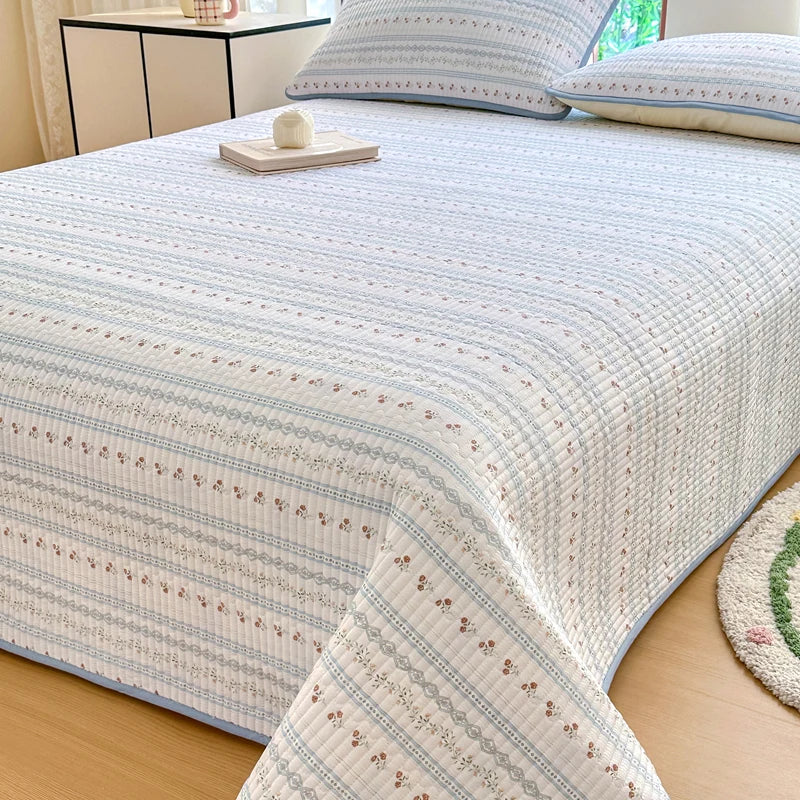Bonenjoy 1pc Bedspread 100% Cotton Bed Cover Quilted Bed Linen Skin-friendly Bedsheet покрывало на кровать (No Pillowcase)
