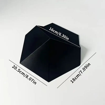 Black Geometric Wall-Mounted Planter Pot Decorative Hanging Vase for Flowers Succulents Living Room/Kitchen Macetas Decorativas