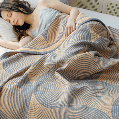 Double Bedspreads Cotton Quilt Summer Muslin Throw Blankets For the Beds Sofa Cover Blanket Decorative Bedding Linen 200*230cm