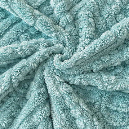 Winter Warm Plush Fleece Mattress Cover with Elastic Band Soft Anti-Slip Breathable Comfortable Bed Sheet Jacquard Fitted Sheets