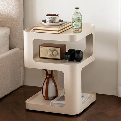 Nordic Minimalist Iron Frame Small Coffee Table Side Table Living Room Sofa Bedside Table Home Furniture Light Luxury Furniture