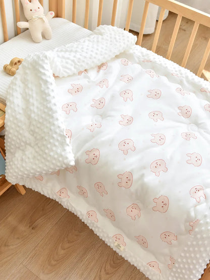 100x120cm Baby Quilt Comforter Quilted Blanket Summer Soft Nap Cover Bed Blanket Newborn Infant Swaddle Wrap for All Seasons