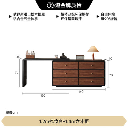 Vintage Design Dressing Table Woman China Style Comfortable Jeweler Dressing Table Bedroom Wooden Make Up Tafel Furniture