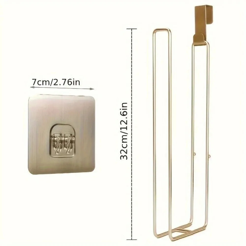 Bathroom Toilet Paper Holder with Storage Extra 3 Rolls, Over The Tank Toilet Paper Holder Wall Mount, Small Restroom Organizer