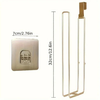 Bathroom Toilet Paper Holder with Storage Extra 3 Rolls, Over The Tank Toilet Paper Holder Wall Mount, Small Restroom Organizer