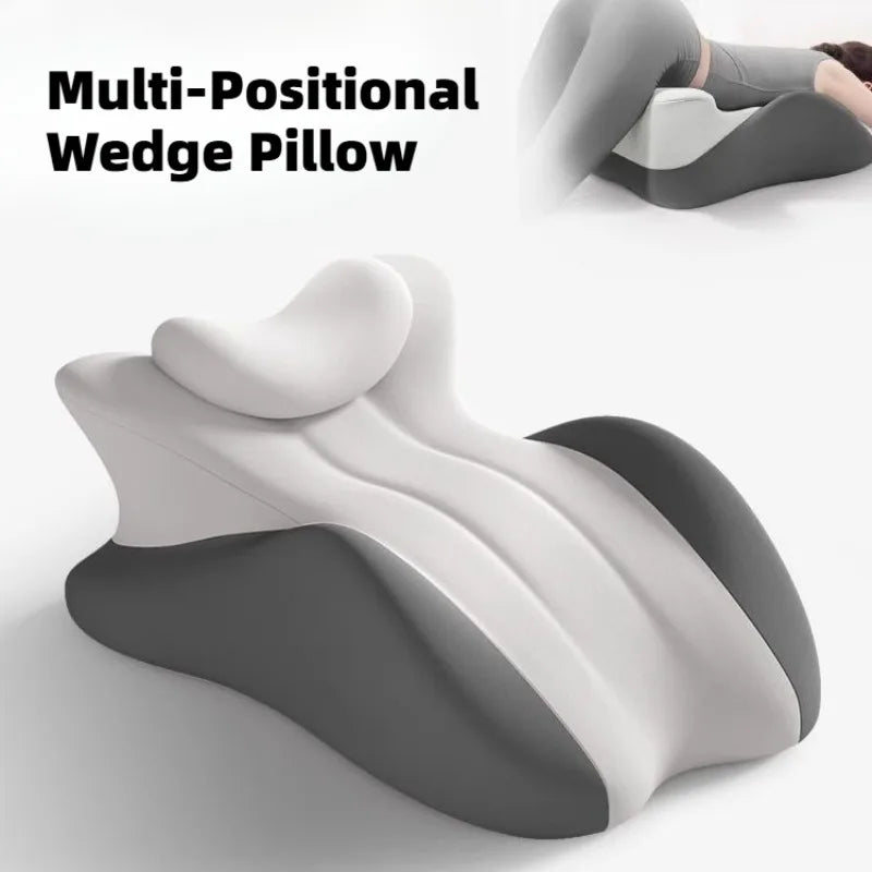 Wedge Pillow Memory Foam Ergonomic Prone Pillow with Removable Cover Couple Bed Pillow for Body Pain Relie Multi-Positional