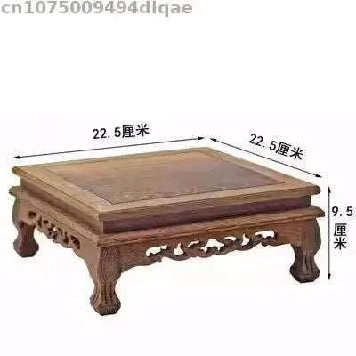 Miniature Wood Table, Natural Solid Wood Base for Diorama, Dollhouse, Model Displays, DIY Crafts, Home Decor Tea Sets Pedestal