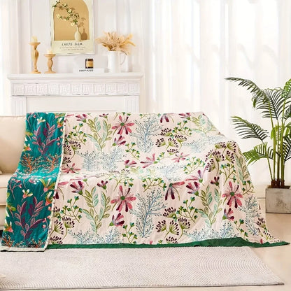 Extra Large Cotton Towel Blanket Summer Cool Breathable Bed Sheet Sofa Cover Office Nap Thick Gauze Throw All Season Multi Use