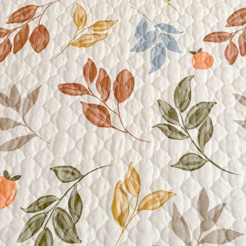 Bonenjoy Bedspread Quilted Bed Cover Ruffles Mattress Protector Thicken Bed Linen Printed Sheets colchas (Pillowcase Need Order)