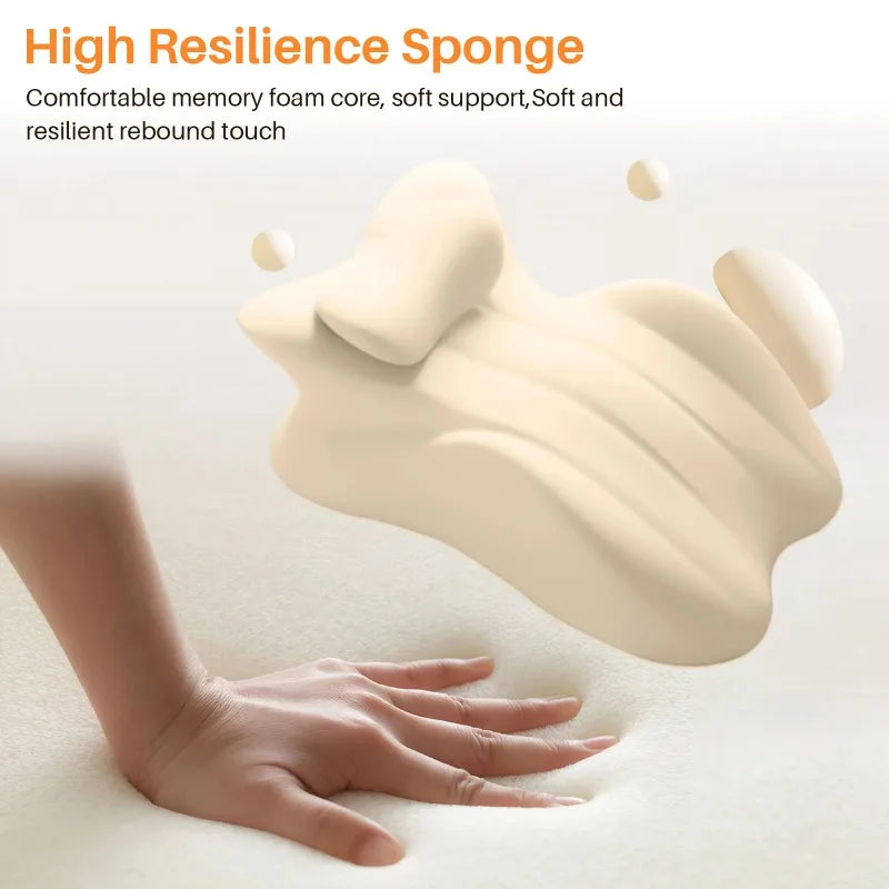 Wedge Pillow Memory Foam Ergonomic Prone Pillow with Removable Cover Couple Bed Pillow for Body Pain Relie Multi-Positional