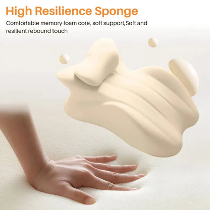Wedge Pillow Memory Foam Ergonomic Prone Pillow with Removable Cover Couple Bed Pillow for Body Pain Relie Multi-Positional