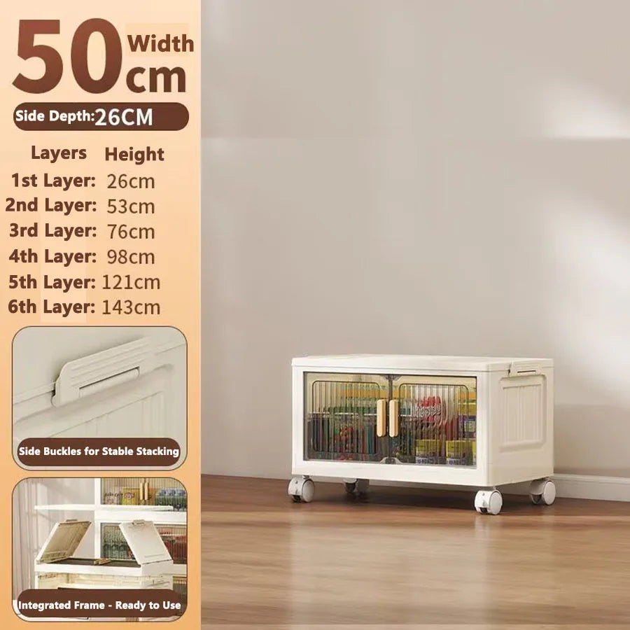 Large Capacity Multifunction Storage Cabinet Dustproof Wardrobe Folding Home Organization Solution