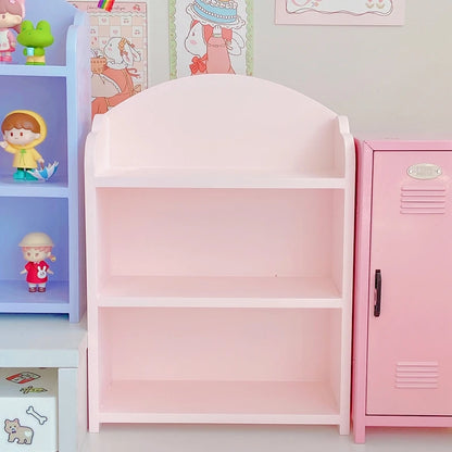 Simple Storage Shelf on The Third Floor Office Storage Bookshelf Good Things Dormitory Sundry Table Children Storage Artifact