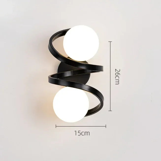 Simple Modern Living Room Background Lamp Bedroom Bedside Lights Minimalist Creative Corridor Wall Lamp