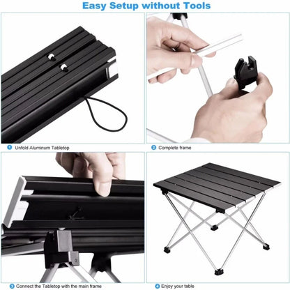 High Quality Foldable Aluminum Alloy Camping Table Outdoor Dinner Desk Party Picnic Bbq Portable Ultra Light Fold Desk