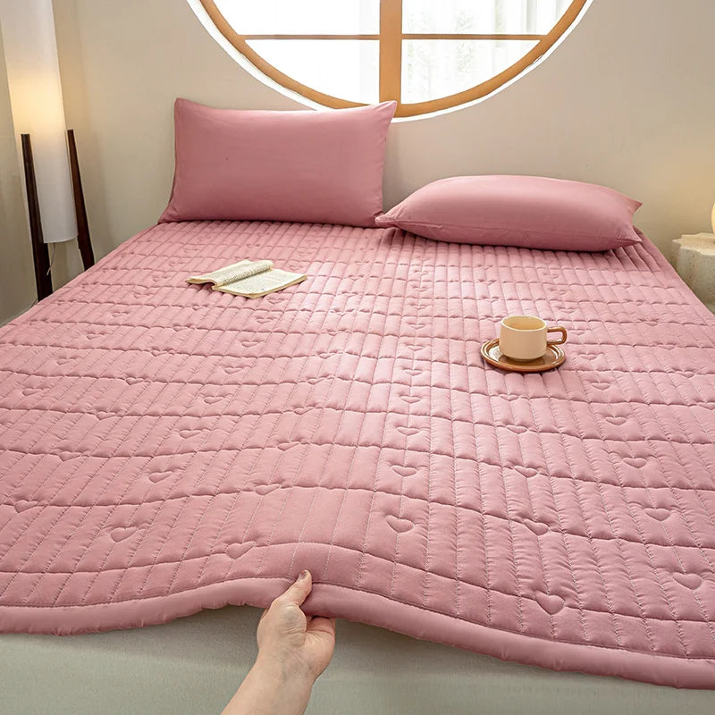 Class a Cotton Sandwich Mattr Soft Pad Home Bed Cover Dormi Single Double Bed Quilt All Seasons Universal