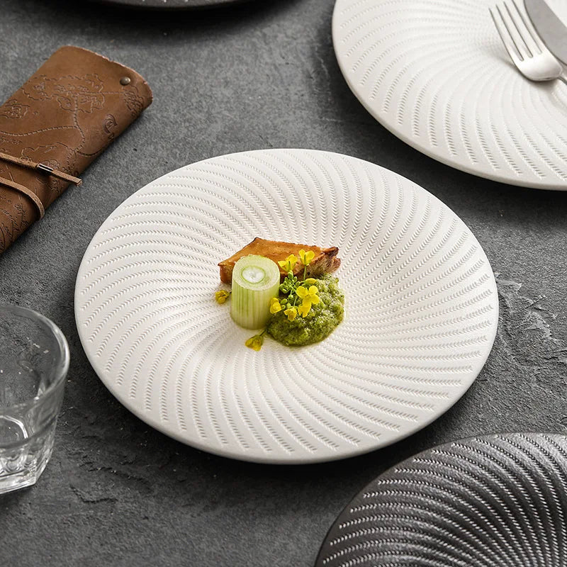 Western dishes advanced special dishes in the wind commercial hotel tableware irregular plate soup bowl creative tableware
