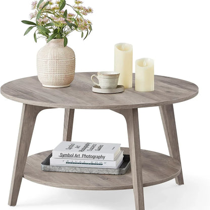 Wooden Tea Table Luxury Household Simple Small Table Living Room Sofa Multi-layer Edge Several Solid Wood Bedroom Coffee Table