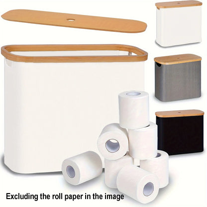 1 Roll Paper Storage Box, Large Capacity, Support Rod, Suitable For Toilet Paper Storage In The Bathroom